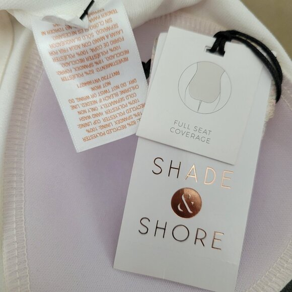 WOMEN’S FRONT WRAP COLORBLOCK ONE PIECE SWIMSUIT SHADE & SHORE TEAL GREEN S - Picture 6 of 7